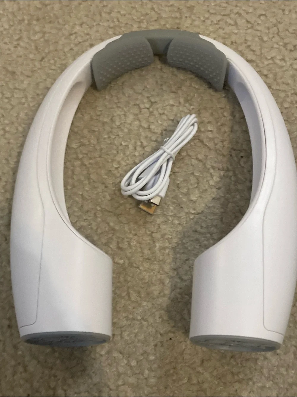 White Neck fan with USB Charging